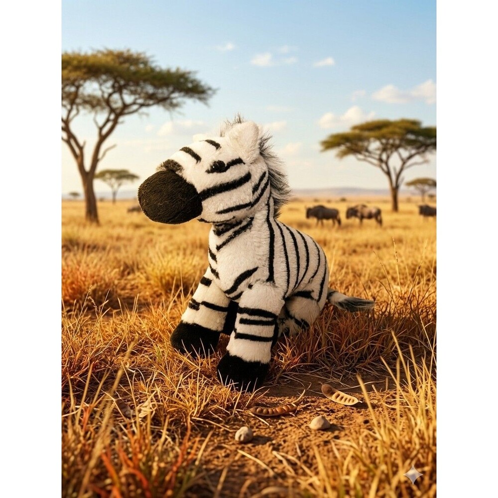 Ganz Webkinz Zebra HM163 Plush Stuffed Animal NO CODE